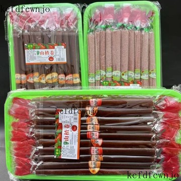 新品上架   雪花果丹皮山楂果脯組閤蜜餞休閒零食山楂糕懷舊兒童老式酸甜 QQBO