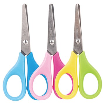 得力Deli學生剪刀/ED60100/全長115mm/混色出貨