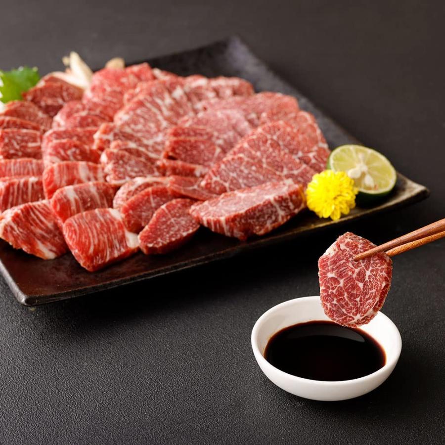 馬刺し 国産 上霜降り トロ 約200g  赤身 約200g 　計約400g 8人前 馬肉