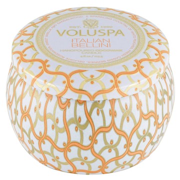 美國原廠正品 VOLUSPA 義大利貝里尼 香氛蠟燭 ITALIAN BELLINI 4oz/113g 白屋系列