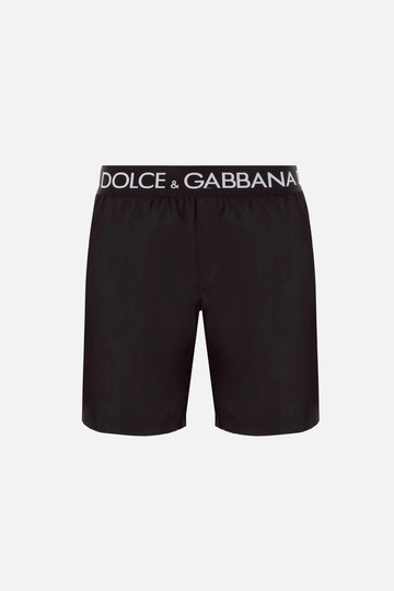 DOLCE & GABBANA logo-detailed nylon swim shorts Man