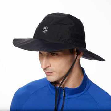 【WILDLAND荒野】中性抗UV防水功能大盤帽54黑色