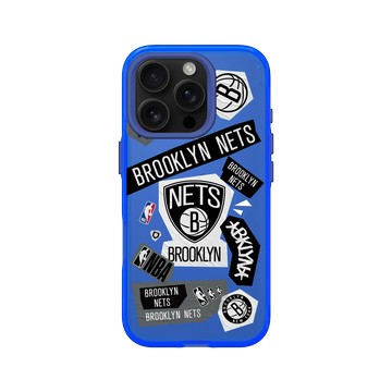 iPhone 16 Pro Clear 激光藍 - NBA - 拼貼系列-布魯克林籃網 Brooklyn Nets - Collage