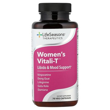 LifeSeasons, Women's Vitali-T，力比多和情緒支援，70 粒素食膠囊