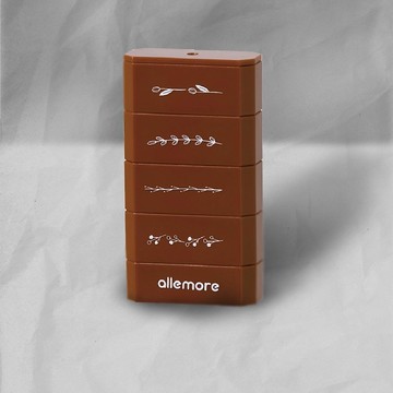 日本 SHACHIHATA nototo四連環印章/植物