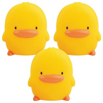 PiYOPiYO 黃色小鴨 水中有聲玩具3入組 可漂浮  1組