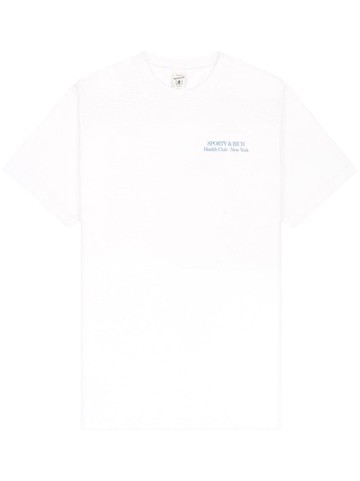 Sporty & Rich - New Drink Water cotton T-shirt - unisex - Cotton - M - White