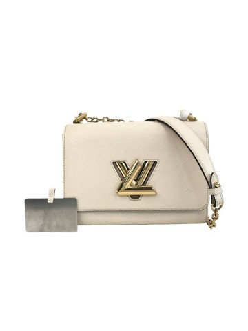 louis vuitton 杏色 Twist EPI皮革翻蓋鍊條肩背包 鍊條包