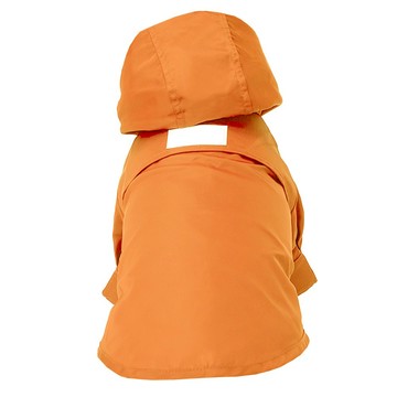 PEHOM 可調節式防潑水魔鬼氈雨衣(蛋黃色)l 寵物雨衣 防風 防雨 舒適透氣  1入