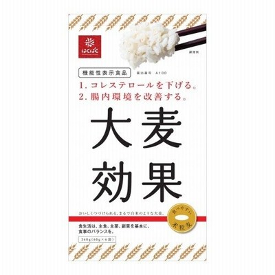 βグルカンのパワー!! はくばく「大麦効果」1ケース((60ｇｘ6)ｘ6袋) 機能性表示：コレステロールを下げる/腸内環境を改善