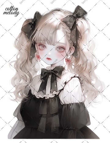 原創貼紙 No.412 人物貼紙 原創貼紙 人像貼紙 女孩貼紙 原創人物貼紙