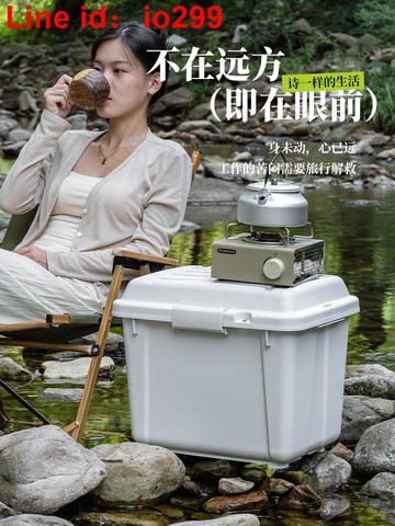 戶外露營收納箱野營野餐露營箱子汽車車載后備箱整理箱儲物置物箱