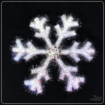 32、38cm立體泡棉雪花，聖誕佈置 聖誕雪花 聖誕節 櫥窗 店面裝飾 表演道具，X射線【X285332】