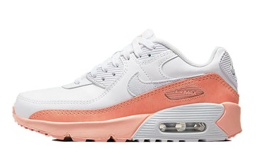 AIR MAX 90 LEATHER SE GS WHITE LIGHT MADDER ROOT