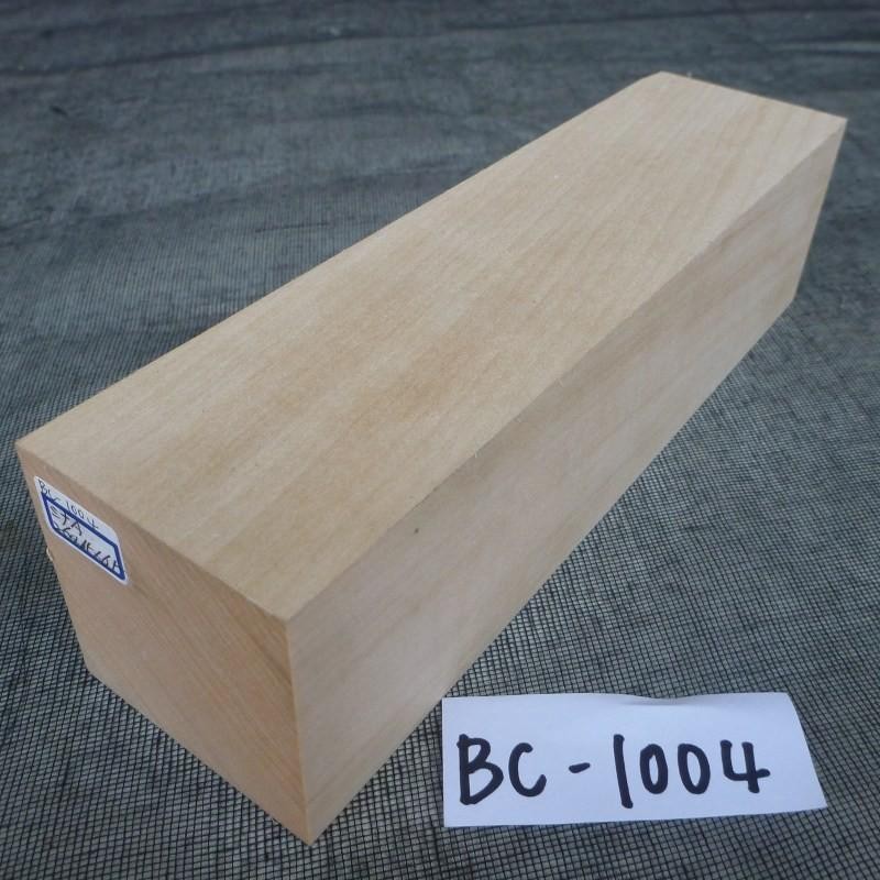 角材 BC-1004 彫刻材 バードカービング シナ材 250×65×65mm 木材 木工