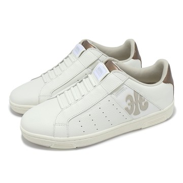 Royal Elastics 休閒鞋 Icon 男鞋 白 灰 金 真皮 獨家彈力帶 回彈 經典 01951007