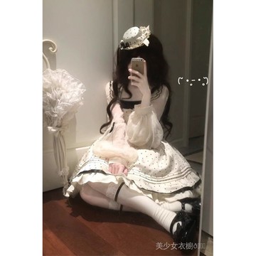免運 台灣出貨 春夏新款優雅大小姐lolita連衣裙氣質開衫+弔帶裙洛麗塔日常套裝限時下殺 012
