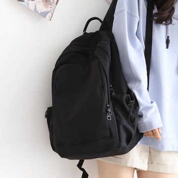 NR森系百搭大容量雙肩包女日韓書包男高中電腦包背包女雙肩大學生