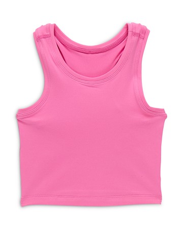 Terez Girls' Fitted Racerback Cropped Top - Little Kid, Big Kid