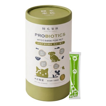 GOOD MO FAMILY 歸毛家族 Good寶系列寵物保健品 好腸寶  腸道健康/乳酸菌  30包  1罐