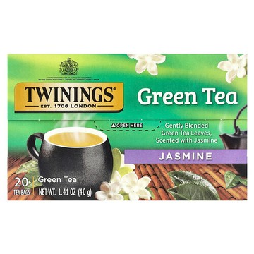 Twinings, 綠茶，茉莉，20 茶包，1.41 盎司（40 克）