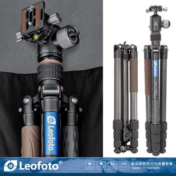 徠圖 LX-284CT+XB-38 便攜反折碳纖維帶中軸單反相機攝影三腳架云臺套裝