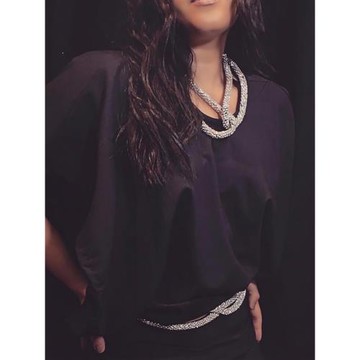 【國現】Christopher Esber2J秋冬新款黑色設計感抽繩寬松上衣