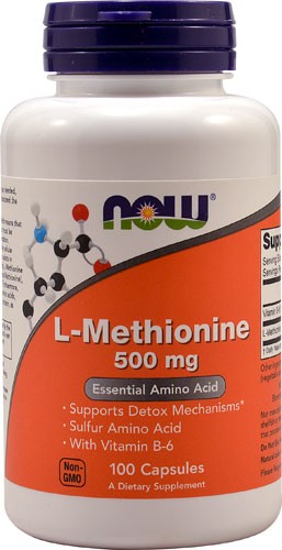 NOW L-Methionine 500 mg - 100 Capsules