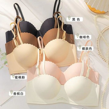 DUYI~夢詩 內衣女日系手掌杯上託小胸不空杯無痕薄杯聚攏帶胸墊收副乳文胸罩