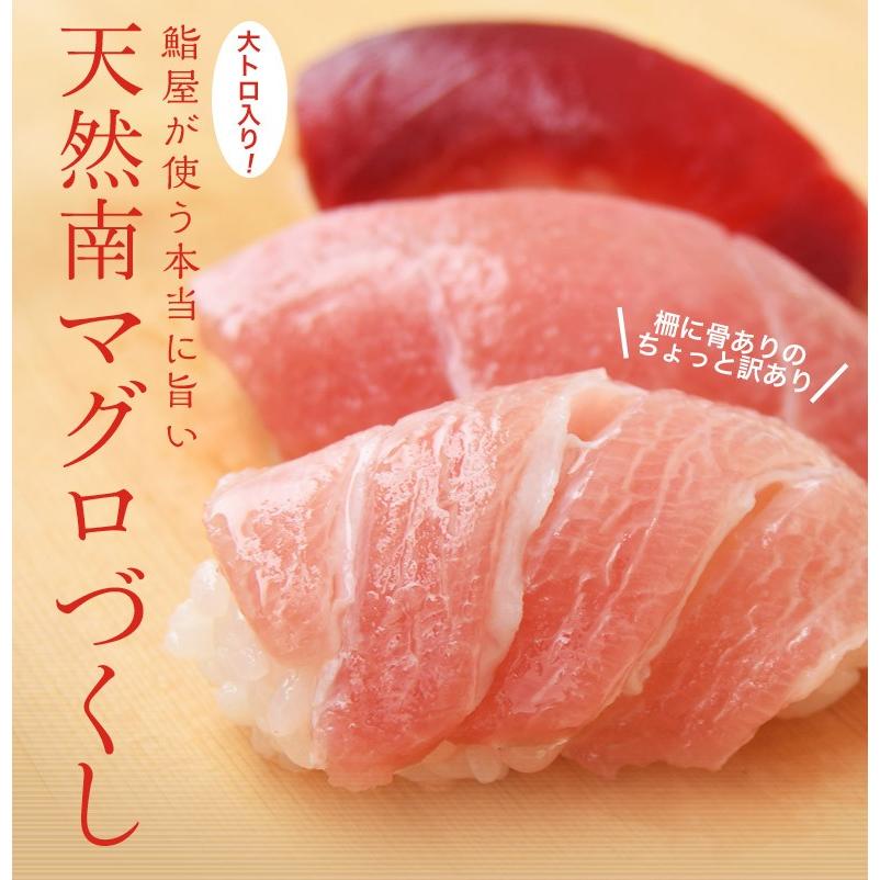 マグロ 鮪 まぐろ 天然南マグロ (インドマグロ) 大トロ・中トロ・赤身 合計500g 鮨屋が使う上物をお届け！ 送料無料 ※冷凍