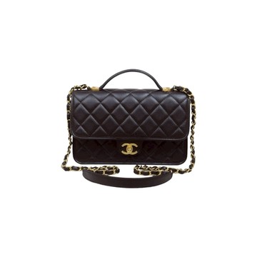 CHANEL 2022 秋冬菱格紋手提包郵差包斜背包