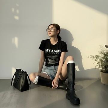 IN SHOP 模糊筆觸個性T-共5色【KT224848】