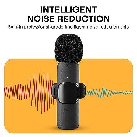 Internet Revolution Wireless Microphone for iPhone Studio-Quality Mic for Vlogging, Podcasting, and More Bluetooth Lavalier Mic Pack Mini Mics