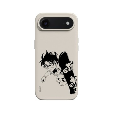 iPhone Air SolidX 貝殼灰 - Detective Conan - 黑色滑板
