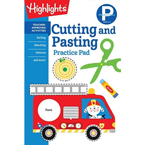 Preschool Cutting and Pasting (Highlights Learn on the Go Practice Pads)