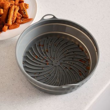 《KitchenCraft》英國 氣炸鍋矽膠摺疊烤盤(圓20cm) | 氣炸鍋模具 氣炸鍋烤盤