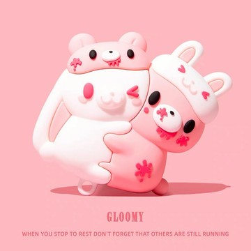 小兔 暴力熊 矽膠殼 適用於AirPods Pro3 保護殼 1/2/3/4代耳機殼 Pro2 保護套 軟殼 防摔殼