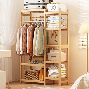 衣架落地立式掛衣架家用衣帽間陽臺晾衣架房間衣服收納架簡易衣柜
