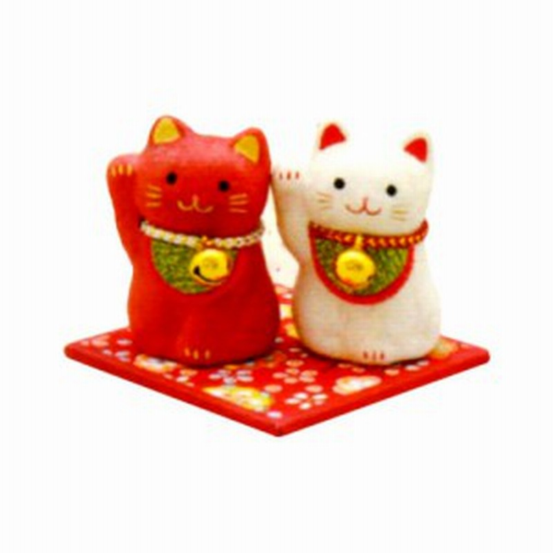 迎春 正月飾りちぎり和紙 紅白招き猫 ミニ 敷物付 手作り 和紙細工 招福 飾り 置物 縁起物 和雑貨 リュウコドウ 通販 Lineポイント最大1 0 Get Lineショッピング