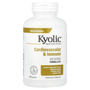 Kyolic, 陳蒜提取物™，心血管和機體抵抗，保留配方 200，120 粒膠囊（每粒膠囊 600 毫克）
