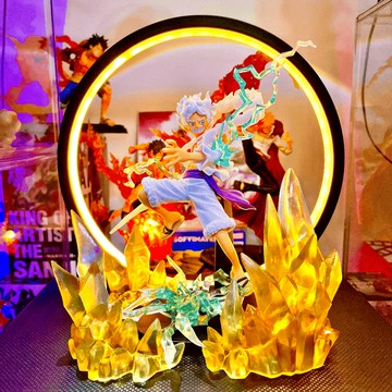 尼卡魯夫 海賊王公仔 魯夫 燈座發光 魯夫五檔 dxf 正版公仔意象化 海賊王 航海王 航海王公仔 尼卡