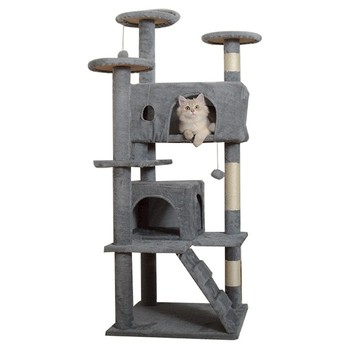 多功能貓爬架 貓樹貓窩一體 耐磨耐抓 多層貓跳台 劍麻貓抓柱 貓爬架 貓跳台 貓別墅 貓窩【IPSKY】