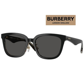 BURBERRY 亞洲版 時尚太陽眼鏡 BE4446D 412187 黑框深灰鏡片 公司貨