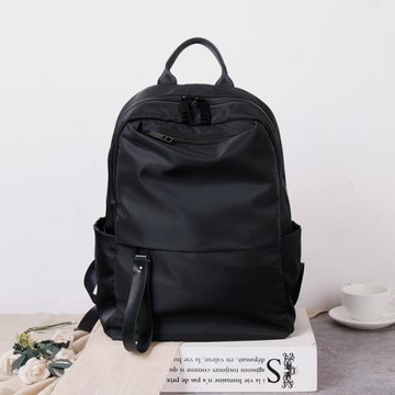 中性雙肩包女男韓版學院風簡約防水尼龍牛津布旅行背包2024新款潮