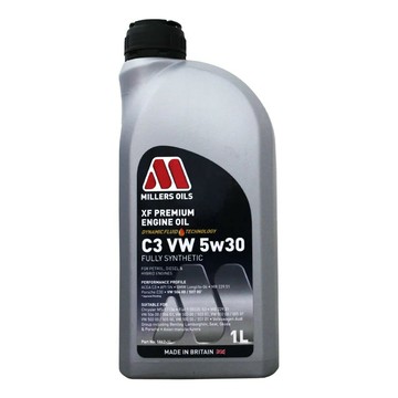 MILLERS XF PREMIUM ENGINE OIL C3 VW 5W30 #5862 全合成機油【299免運領券再享折扣】