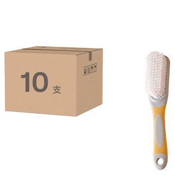 繽紛馬卡龍洗鞋刷 加密刷毛 刷洗輕鬆  52g  黃色