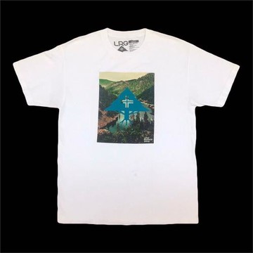 高街短袖男女款卡通印花LRG圓領學院風休閑純棉百搭寬松半袖夏裝