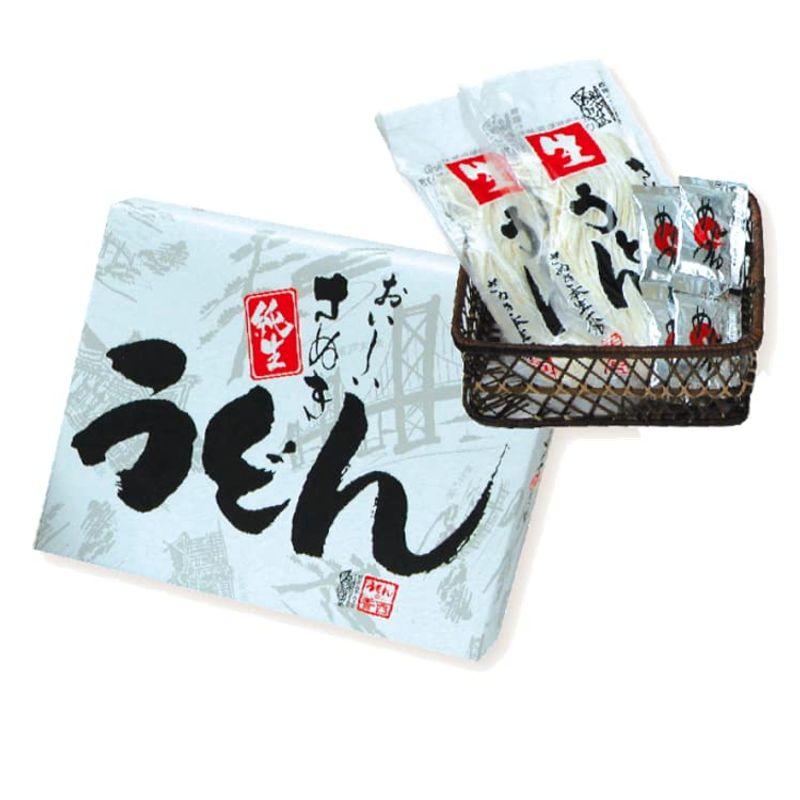 プチギフト 讃岐純生うどん 20箱セット(1箱 麺350g×2 濃縮つゆ15ml×4袋) A-10H 香西麺業 香西のさぬきうどん