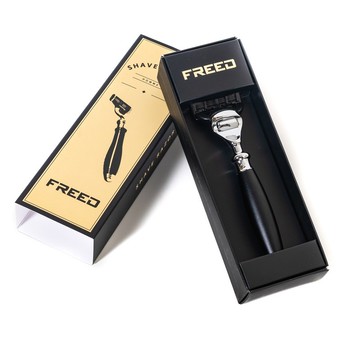 快速出貨【FREED】五刀式刮鬍刀 - 極致黑 客製送禮 男友禮物