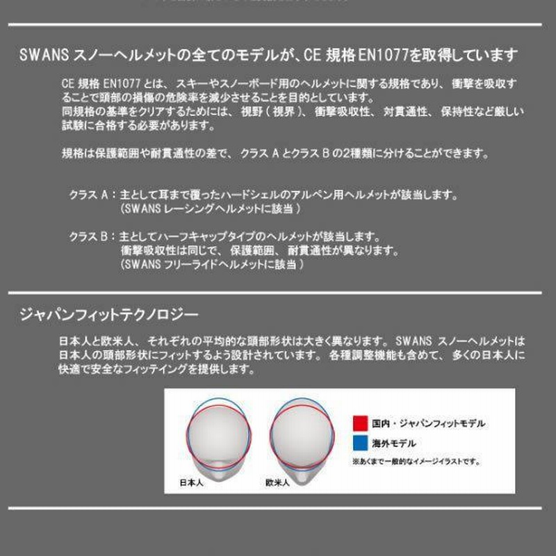 SWANS スワンズ スキーヘルメット＜2023＞H-81 VISOR